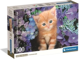 Пъзел Clementoni рижаво котенце 500 части
