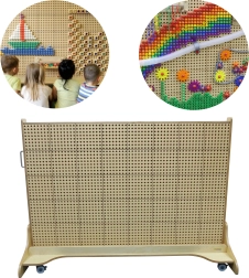 MASTERKIDZ свободностояща креативна STEM дъска 166 × 125 см