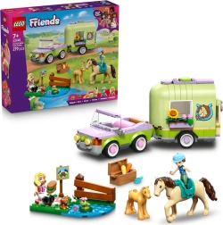 LEGO Friends ремарке с кон и жребче