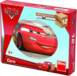 Дървени кубчета Dino - Светът на колите от филма Cars