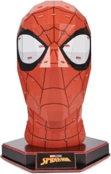 3D хартиен модел на глава SPIDER-MAN на стойка – 4D Build без лепило