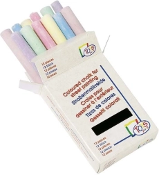 Цветен тебешир за дъска или асфалт