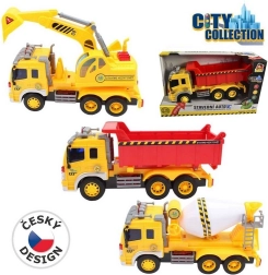 Строителна кола City Collection на батерии със звук и светлина