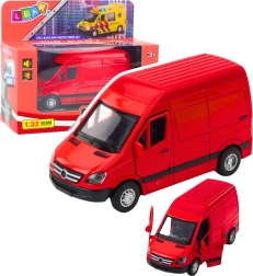 Метален ван червен 1:32 със светлини и звуци