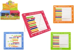 Детско сметало със 100 топчета, пластмасово 19 × 16 см