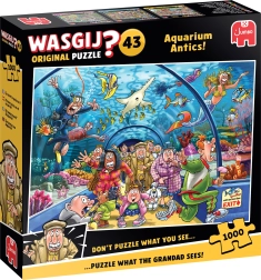 Jumbo пъзел Wasgij закачки в аквариума 1000 части
