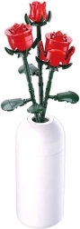 Sluban червена роза във ваза – конструктор Flowers