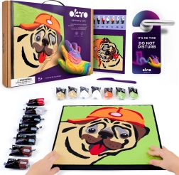 Okto рисуване с маса по номера – булдогче 29 × 29 cm