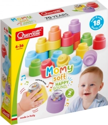 Momy меки цветни кубчета и звукови дрънкалки кубчета – 18 бр.