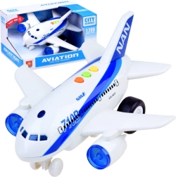 Интерактивен пътнически самолет със светлини и звуци, фрикционно задвижване 1:200
