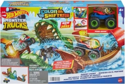 HOT WHEELS MONSTER TRUCKS Color Shifters – игрален сет „Крокодилски челюсти“