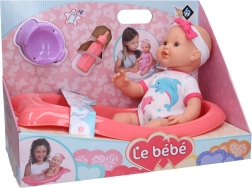 Кукла, която пишка със сет и ваниčka 41 cm