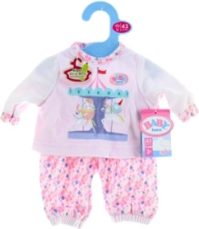 Pajamas for baby dolls 43 cm