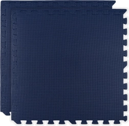 HUMBI foam mat 120 × 60, large waterproof puzzle, safe, 2 pcs, dark blue