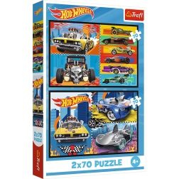 Пъзел 2x70 Коли Hot Wheels