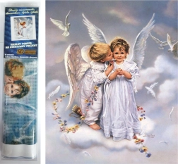 Диамантено рисуване Ангелчета 30 × 40 см