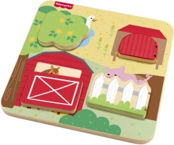 Fisher-Price Дървена игра на криеница с животни