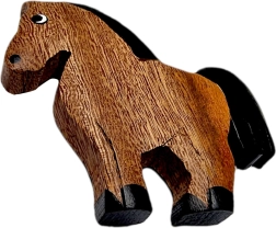 Wooden Horse Magnet – Handcrafted Decoration from Natural Wood