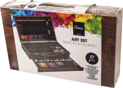 Wooden box – creative painting set 38 × 24 cm