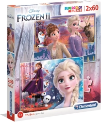 Puzzle 2x60 pcs Frozen 2 Super Colors
