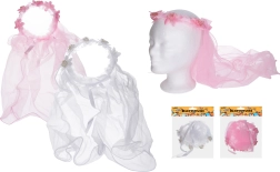 Карнавален диадемен венец със воал