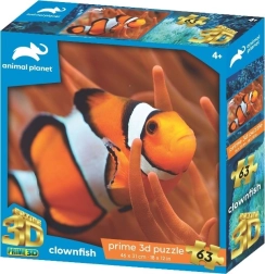 3D puzzle clownfish 63 pieces