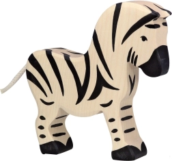 Holztiger Wooden Zebra Figurine - 1 piece