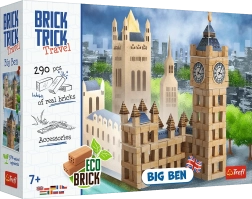 Конструктор от истински тухлички TREFL Brick Trick Travel – Big Ben, 290 части