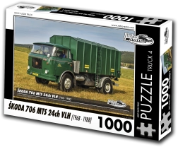 Puzzle RETRO-CARS TRUCK Škoda 706 MTS 24ch VLH 1000 pieces
