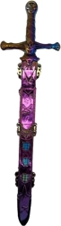 Children’s knight sword in scabbard with rainbow effect 48.5 cm - 1 piece