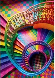 Puzzle CLEMENTONI Colorboom: Staircase 500 pieces