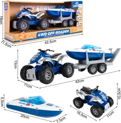 Police Set – Quad Bike and Motorboat 1:16