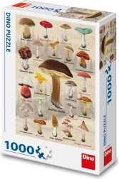 Dino Puzzle Mushrooms Collage 1000 Pieces