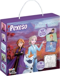 Memory game in a box with a coloring book – Frozen