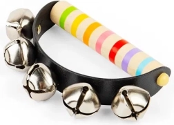 Дрънкалки с дървена дръжка BIGJIGS TOYS