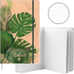 A5 Notebook with Monstera Design - 80 Sheets