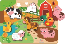 Вкладен пъзел „Ферма“ за деца от 2Kids Toys
