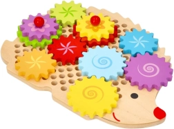 Дървен таралеж със зъбни колела LELIN