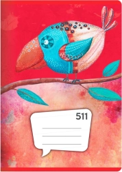 Notebook A5, 10 sheets – ruled 20 mm