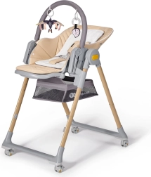 Детски столче и шезлонг 2в1 KINDERKRAFT Lastree Wood Premium