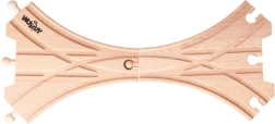 X Railway Crossover for Wooden Train Sets