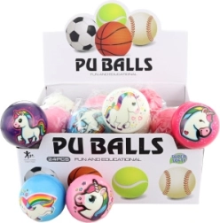 Ball with Unicorn Motif 7 cm (pack of 24)