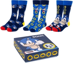 Sonic sock set – 3 pairs in a gift box