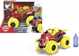 Dickie Toys Fire Monster – детски monster truck със светлини, звуци и пара, 25 cm