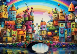Rainbow City Puzzle 1000 Pieces