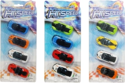 Set of 4 Metal Racing Cars