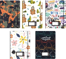 Тетрадка Oxybook A5, 40 листа с цветни мотиви