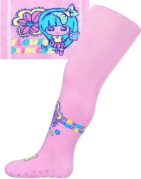 Cotton tights with ABS New Baby Flower Princess light pink