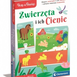 Пъзел „Животни и техните сенки“ CLEMENTONI „Уча се чрез игра“