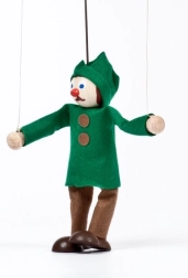 Gerlich wooden hunter puppet Miloš 12 cm